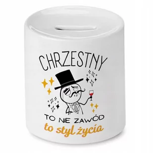 Skarbonka Dla Chrzestnego na Urodziny Prezent z Nadrukiem ze Zdjęciem - Skarbonki Skarbonka Dla Chrzestnego na Urodziny Prezent z Nadrukiem ze Zdjęciem - Skarbonki - miniaturka - grafika 1