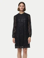 Sukienki - Pieces Sukienka koktajlowa Olline 17151584 Czarny Regular Fit - miniaturka - grafika 1