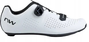 BUTY ROWEROWE NORTHWAVE Storm Carbon - White / Black [Rozmiar Obuwia 46] - Buty rowerowe - miniaturka - grafika 1