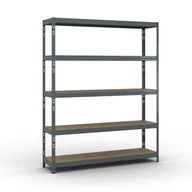 Szafy i regały magazynowe - B2B Partner Regał półkowy 1966 x 1600 x 400 mm, nośność 350 kg 540031 - miniaturka - grafika 1