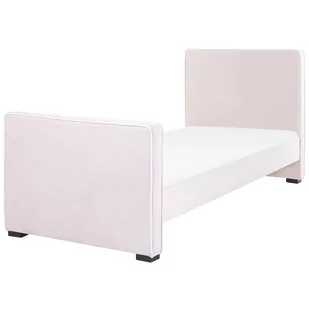 Łóżko welurowe 90 x 200 cm różowe TEENIE - Łóżka - miniaturka - grafika 1