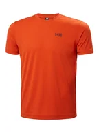 Koszulki sportowe męskie - Helly Hansen Koszulka funkcyjna "Verglas Shade" w kolorze pomarańczowym - miniaturka - grafika 1