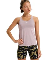 Koszulki i topy damskie - Roxy Top z dzianiny z krótkim rękawem Move Free Mesh Tank Violet S - miniaturka - grafika 1
