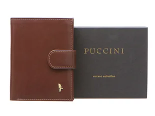 Puccini MU1905-2D – skórzany portfel męski brązowy elegancja i RFID MU1905-2D - Portfele Puccini MU1905-2D – skórzany portfel męski brązowy elegancja i RFID MU1905-2D - Portfele - miniaturka - grafika 1