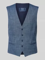 Kamizelki męskie - Kamizelka garniturowa o kroju slim fit z lamowanymi kieszeniami model ‘Emil’ - miniaturka - grafika 1
