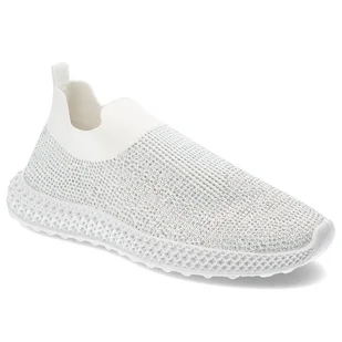 Białe Półbuty S.Barski Modne Sportowe Obuwie Damskie - Półbuty damskie - miniaturka - grafika 1