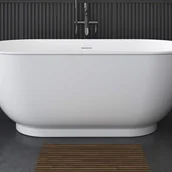 Wanny - CORCIANO Wanna wolnostojąca owalna - 210 L - 150 x 74 x 57 cm - biała - akrylowa - MOBULA - miniaturka - grafika 1