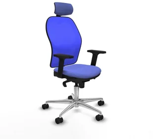 Fotel biurowy, krzesło biurowe Krzesło Biurowe Piqueras y Crespo 2D086N2 Jasnoniebieski - Fotele i krzesła biurowe - miniaturka - grafika 1