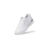 Trampki damskie - Reebok Damskie trampki Glide Ripple Clip Sneaker, obuwie białe/różowe złoto, rozmiar 2,5, Obuwie białe obuwie białe różowe złoto, 35 EU - miniaturka - grafika 1