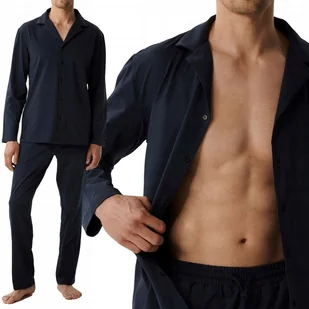 PIŻAMA MĘSKA ATLANTIC BNMP001 DŁUGI RĘKAW ROZPINANA NA GUZIKI GRANATOWA *L* - Piżamy damskie PIŻAMA MĘSKA ATLANTIC BNMP001 DŁUGI RĘKAW ROZPINANA NA GUZIKI GRANATOWA *L* - Piżamy damskie - miniaturka - grafika 1