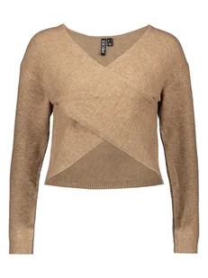 Pieces Sweter w kolorze karmelowym - Swetry damskie - miniaturka - grafika 1