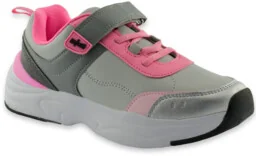 Sportowe buty dziewczęce Befado 516Q254 Szaro Różowe - Buty dla dziewczynek - miniaturka - grafika 1