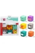 Zabawki sensoryczne - Klocki gumowe 6szt - miniaturka - grafika 1