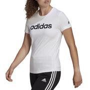 Koszulki sportowe damskie - Koszulka adidas Sportswear Loungwear Essentials Slim Logo GL0768 - biała - miniaturka - grafika 1