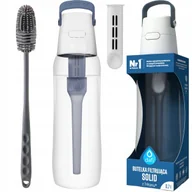 Dzbanki filtrujące - Butelka Dafi Solid 0,7 jeansowa + szczoteczka do czyszczenia - miniaturka - grafika 1