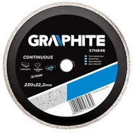 Tarcze do pił - Graphite tarcza tnąca pełna 230x22mm 57H646 - miniaturka - grafika 1