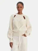 Swetry damskie - BOSS Sweter Farlant 50554767 Beżowy Relaxed Fit - miniaturka - grafika 1