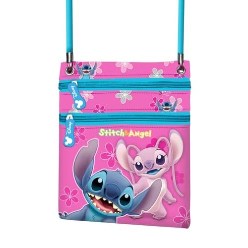 Lilo i Stitch Match-Torebka na Ramię Action Vertical, Różowa, 15,5 x 18 cm