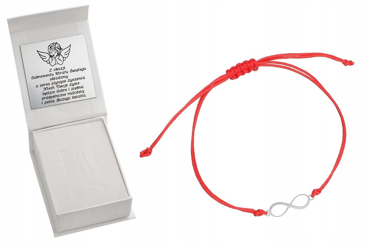 Bransoletka sznurkowa nieskończoność infinity