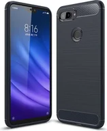 Etui i futerały do telefonów - Etui Xiaomi Etui na telefon komórkowy Etui TPU Etui ochronne Etui na telefon komórkowy Zderzak Carbon Optic Shell, Kolor: Niebieski, Wybierz model: Xiaomi Redmi Note 8 Gingko M1908C3JG - miniaturka - grafika 1