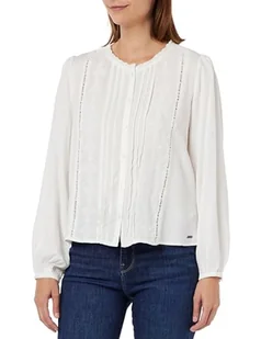 Pepe Jeans Bluzka damska Galena, Biały (mysz), S - Bluzki damskie - miniaturka - grafika 1