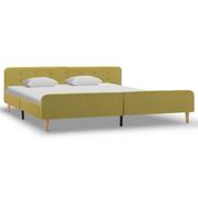 Łóżka - vidaXL Rama łóżka, zielona, tapicerowana tkaniną, 180 x 200 cm - miniaturka - grafika 1