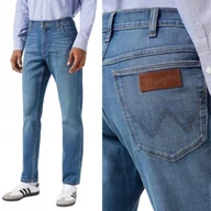 Spodnie męskie - Wrangler ATHLETIC FIT regular tapered elastyczne spodnie jeansowe W40 L32 - miniaturka - grafika 1