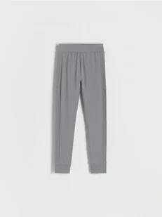 Reserved - Legginsy z lampasem - ciemnoszary - Spodnie i spodenki dla dziewczynek - miniaturka - grafika 1
