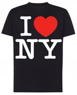 Koszulki męskie - I Love New York T-shirt Męski Nadruk Rozm.L - miniaturka - grafika 1