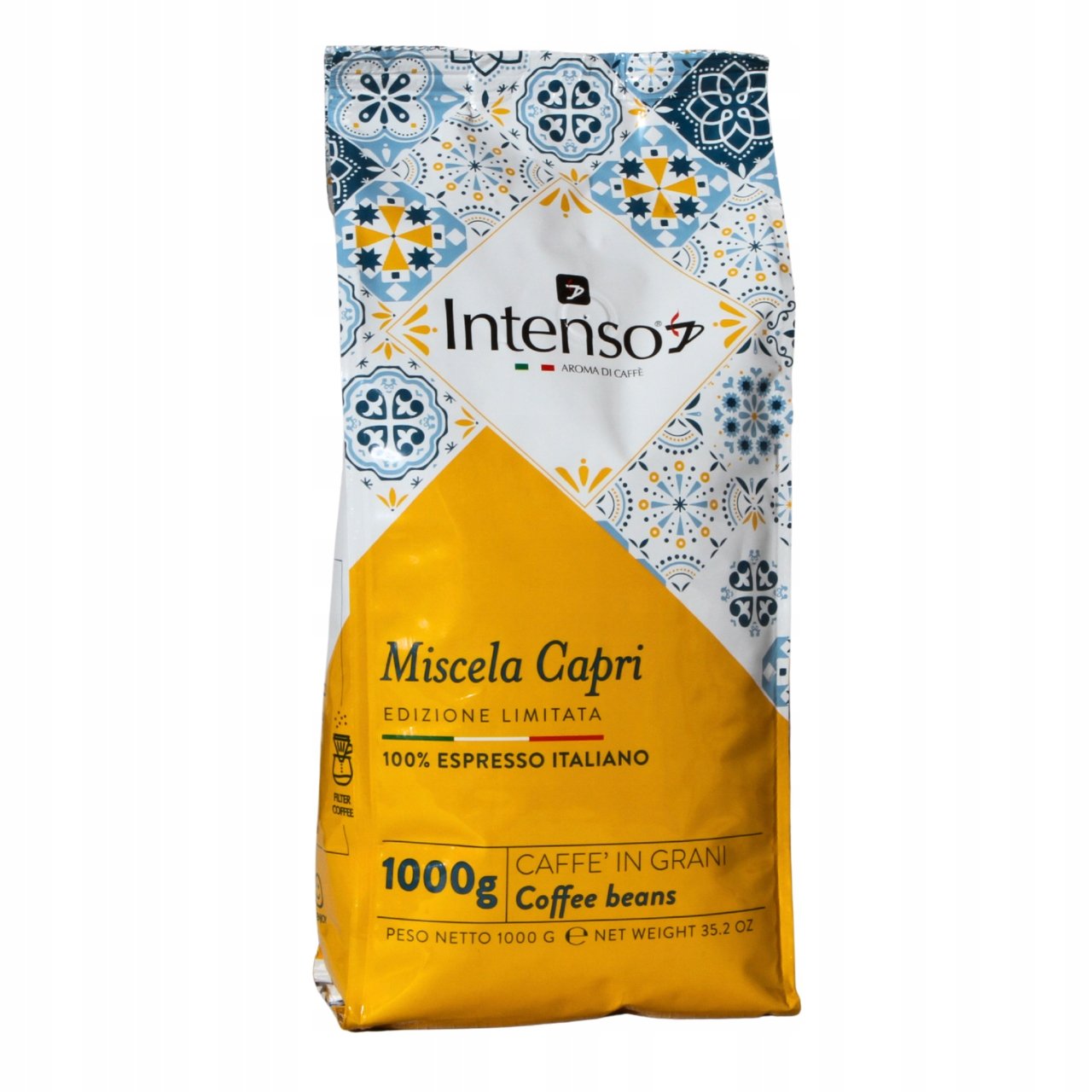 Caffe Intenso Kawa Ziarnista 100% Robusta Miscela Capri 1 kg