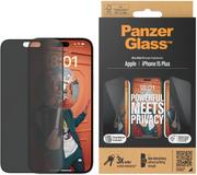 Szkła hartowane na telefon - PanzerGlass Ultra-Wide Fit (Privacy) do iPhone 15 Plus - darmowy odbiór w 22 miastach i bezpłatny zwrot Paczkomatem aż do 15 dni - miniaturka - grafika 1