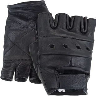 Rękawice Rękawiczki Bez Palców Skórzane Longhorn na Rower - Czarne M - Rękawiczki rowerowe Rękawice Rękawiczki Bez Palców Skórzane Longhorn na Rower - Czarne M - Rękawiczki rowerowe - miniaturka - grafika 1