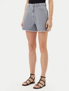 Pepe Jeans Szorty jeansowe PL801112 Szary Slim Fit - Spodenki damskie - miniaturka - grafika 1