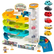 Tory, garaże, parkingi - Parking Samochodowy Z Windą Autka Garaż Zabawka Xl Zabawka Dla Dzieci Duża - miniaturka - grafika 1