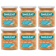 Dania dla dzieci - Smileat Słoiczek z ekologicznymi małymi kawałkami grochu i łososia po 10 miesiącu Zestaw 6 x 230 g - miniaturka - grafika 1