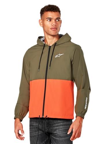 Alpinestars Speeder Windbreaker Jacket męska kurtka sportowa, kurtka outdoorowa dla mężczyzn, wojskowa zieleń/pomarańczowa, L