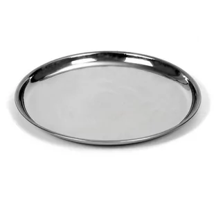 Taca do serwowania stalowa okrągła talerz 28 cm 153471 - Tace i patery - miniaturka - grafika 1