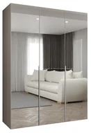 Szafy - Szafa uchylna otwierana ALICANTE 3 150 wys. 202 cm Kaszmir + u. Kaszmir - miniaturka - grafika 1