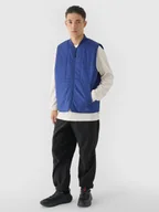 Kurtki męskie - 4F Bezrękawnik puchowy ze stójką męski - granatowy XXL - miniaturka - grafika 1