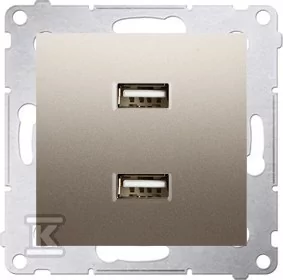 Kontakt Simon Simon Simon 54 Ładowarka 2 x USB DC2USB.01/44 - Gniazdka elektryczne - miniaturka - grafika 1