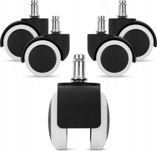 AD Accessories Kółka do Fotela Kauczukowe Gumowe 5 SZTUK 11mm - Zawiasy, okucia i inne akcesoria - miniaturka - grafika 1