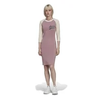 Sukienki i spódnice sportowe - Sukienka damska adidas HD9786 DRESS Różowa - miniaturka - grafika 1