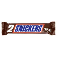 Batoniki - Snickers Baton z nadzieniem i orzeszkami ziemnymi w karmelu i czekoladzie 75 g (2 x 37,5 g) - miniaturka - grafika 1