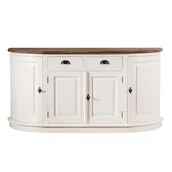 Komody - Dekoria Komoda Brighton 4 drzwi + 2 szuflady white&natural 170x52x87cm 006-170 - miniaturka - grafika 1