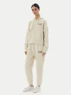 Dresy damskie - EA7 Emporio Armani Dres 7W000110 AF12473 U1079 Beżowy Loose Fit - miniaturka - grafika 1