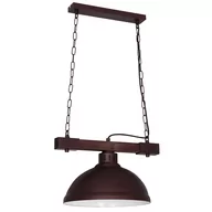 Lampy sufitowe - Luminex Hakon 9038 lampa wisząca zwis 1x60W E27 brązowa - miniaturka - grafika 1