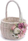 Dekoracje sali - Wnuk Koszyczek Wielkanocny Biały/20/Kwiat - miniaturka - grafika 1