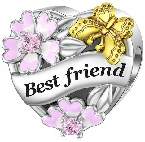 Charms do Pandora Zawieszka Charms Serce Best Friend