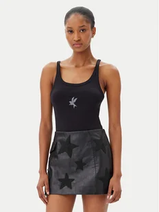 One Teaspoon Top Fine 26605 Czarny Slim Fit - Koszulki i topy damskie - miniaturka - grafika 1