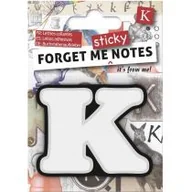 Zakładki do książek - IF Forget me sticky notes kart samoprzylepne litera K - miniaturka - grafika 1